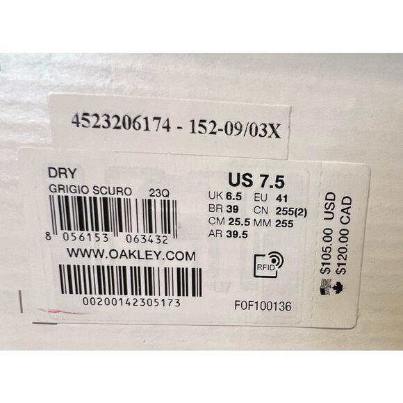 NIB Oakley Dry Men's Shoes - Size 7.5 - Picture 10 of 10